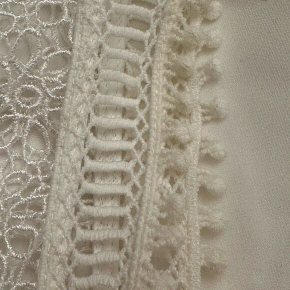 Ted Baker Carsey Crocheted Lace Yoke Shift Dress Ivory TB3 US8 - Picture 10 of 13